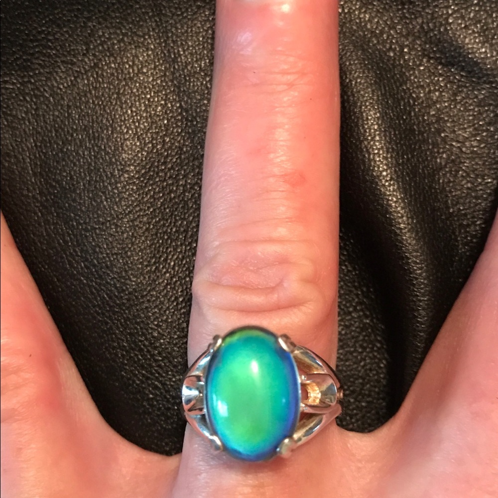 Sterling Silver Modern Mood Ring Size 8